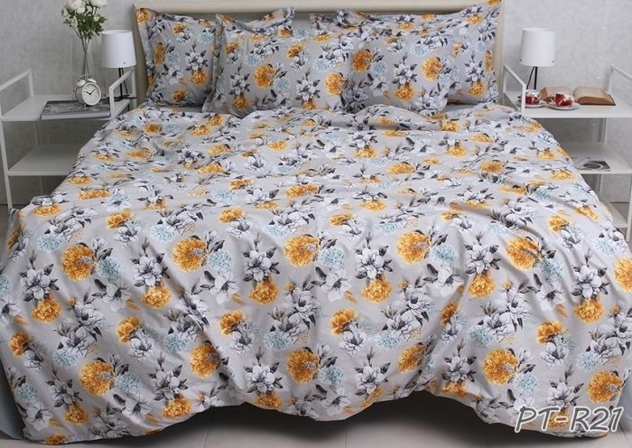 Комплект постільної білизни двоспальний наволочки 50*70см TURKISH COTTON PT-R21