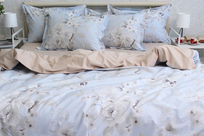 Комплект постільної білизни двоспальний наволочки 50*70см TURKISH COTTON PT-R25