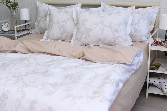 Комплект постільної білизни двоспальний наволочки 70*70см TURKISH COTTON PT-R31