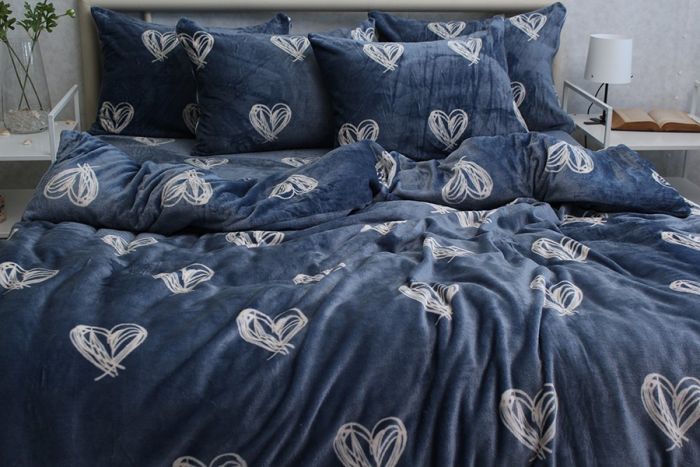 Комплект постільної білизни наволочки 50*70см велсофт (мікрофібра) ALM1902