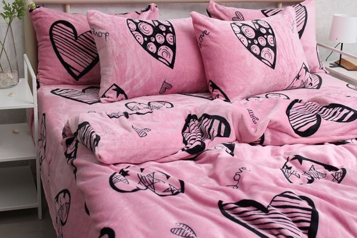 Комплект постільної білизни двоспальний наволочки 50*70см велсофт (мікрофібра) ALM1921