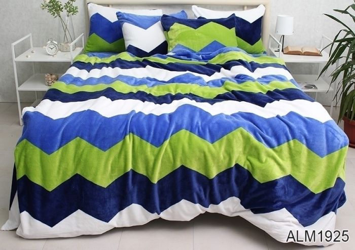 Комплект постільної білизни двоспальний наволочки 50*70см велсофт (мікрофібра) ALM1925
