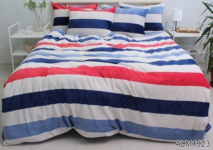 Комплект постільної білизни євро наволочки 50*70см велсофт (мікрофібра) ALM1923