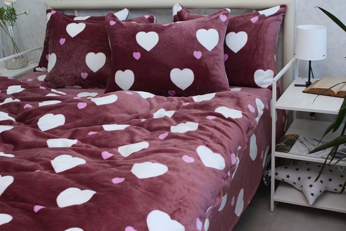 Комплект постільної білизни євро наволочки 50*70см велсофт (мікрофібра) VL-ST08