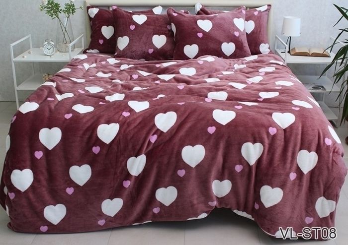 Комплект постільної білизни євро наволочки 50*70см велсофт (мікрофібра) VL-ST08