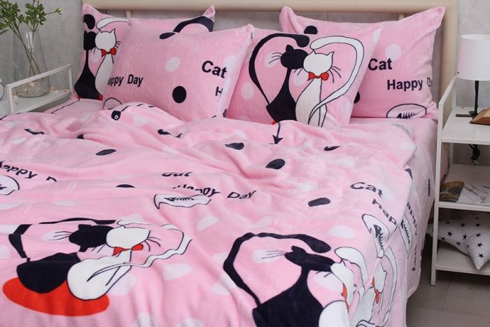 Комплект постільної білизни сімейний наволочки 50*70см велсофт (мікрофібра) ALM1909