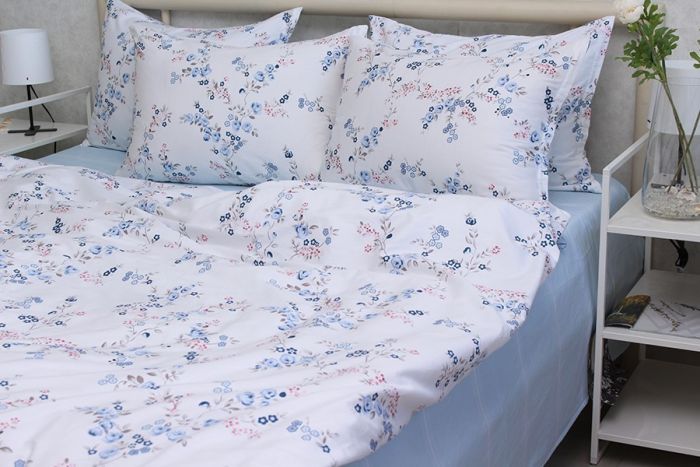 Комплект постільної білизни двоспальний наволочки 50*70см Сатин S536