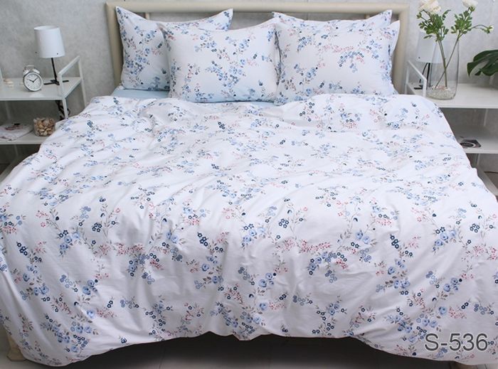 Комплект постільної білизни двоспальний наволочки 50*70см Сатин S536