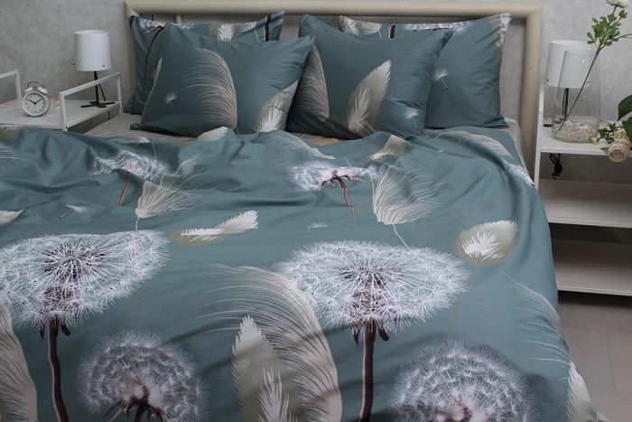 Комплект постільної білизни двоспальний наволочки 50*70см Сатин S537