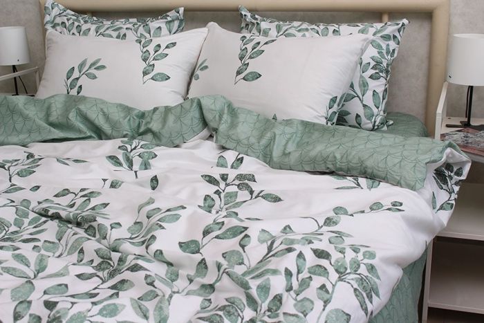 Комплект постільної білизни двоспальний наволочки 50*70см Сатин S539