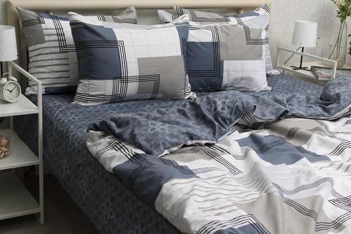 Комплект постільної білизни двоспальний наволочки 70*70см Сатин S540