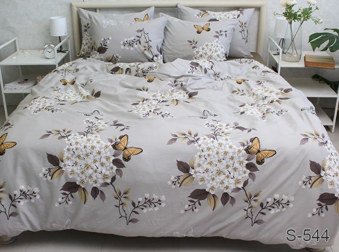 Комплект постільної білизни двоспальний наволочки 50*70см Сатин S544