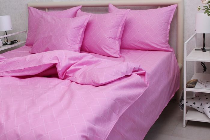 Комплект постільної білизни двоспальний наволочки 50*70см Сатин S-547