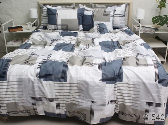 Комплект постільної білизни євро наволочки 50*70см Сатин S540