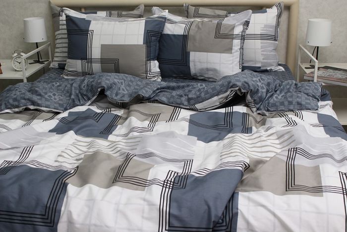 Комплект постільної білизни сімейний наволочки 70*70см Сатин S540