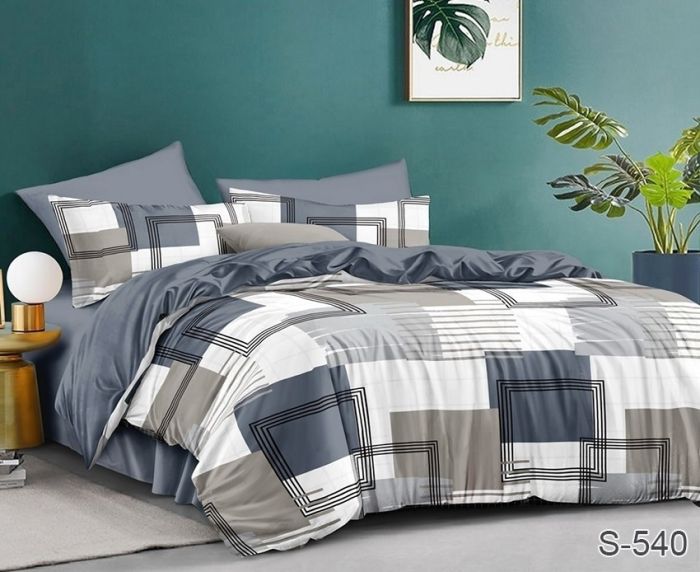 Комплект постільної білизни сімейний наволочки 70*70см Сатин S540