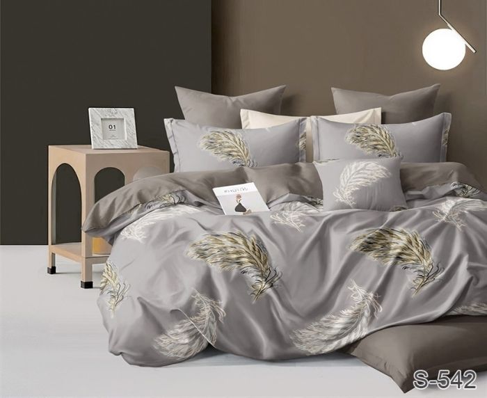 Комплект постільної білизни сімейний наволочки 70*70см Сатин S542