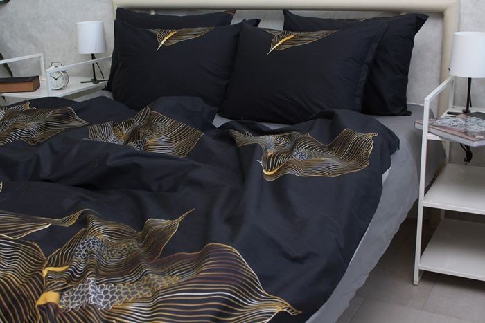 Комплект постільної білизни сімейний наволочки 70*70см Сатин S545