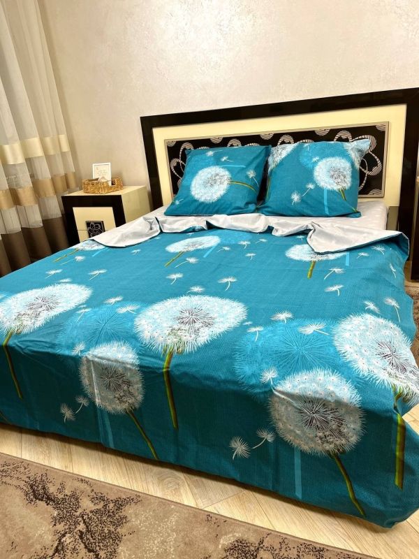 Комплект постільної білизни двоспальний Премиум 02-011 Бязь наволочки 50*70см