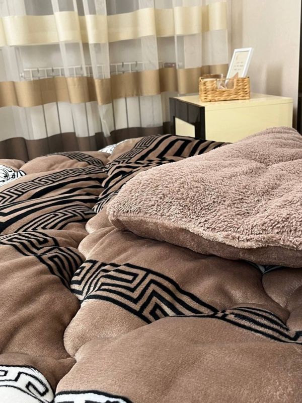 Ковдра-покривало фліс + вовна DR-01