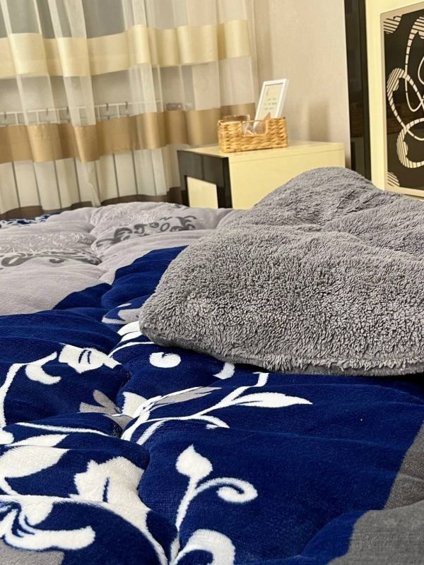 Ковдра-покривало фліс + вовна DR-07