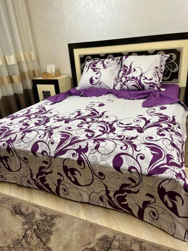 Комплект постільної білизни двоспальний Премиум 100-01 Бязь наволочки 50*70см