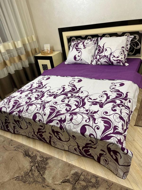 Комплект постільної білизни двоспальний Премиум 100-01 Бязь наволочки 50*70см