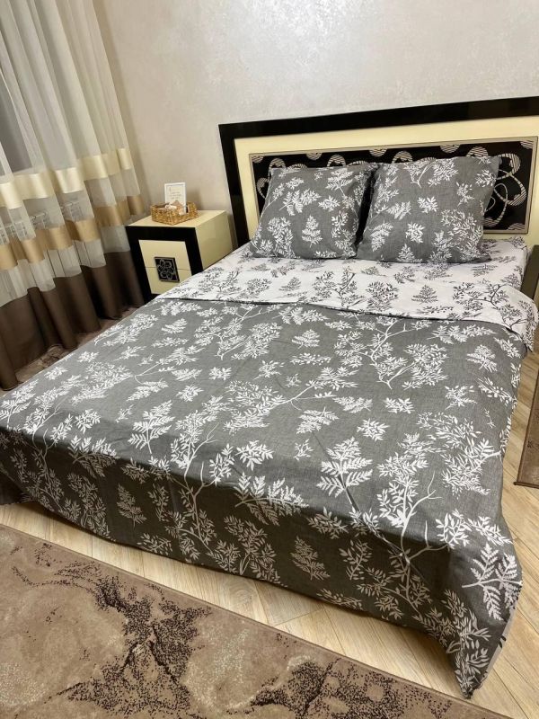 Комплект постільної білизни євро Премиум 10-007-1 Бязь наволочки 50*70см